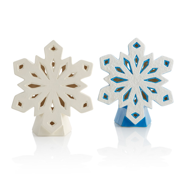 Snowflake Lantern by Gare Leaders in Ceramic Bisque and the Paint