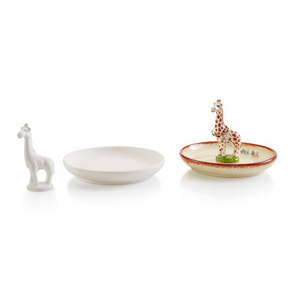 Ring Holder Dish by Gare Leaders in Ceramic Bisque and the PaintYour