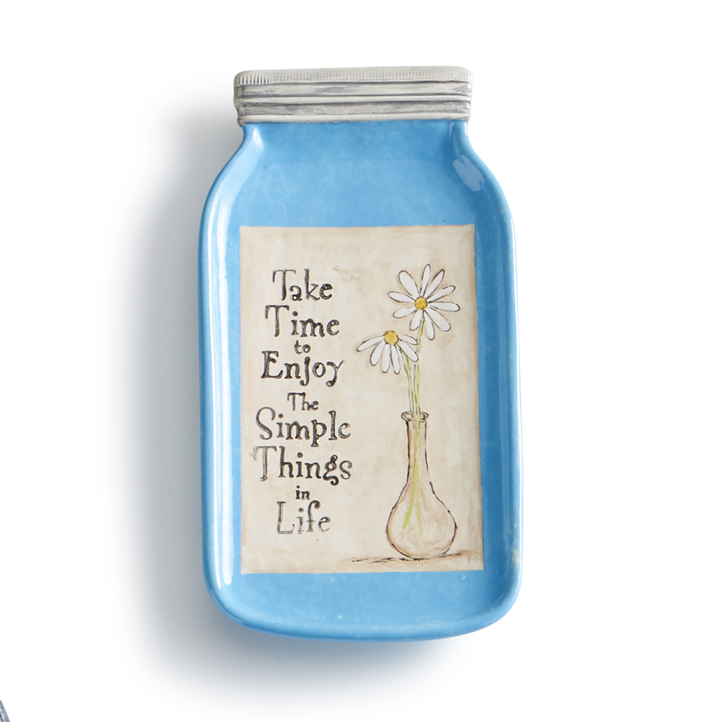 Mason Jar Spoon Rest by Gare Leaders in Ceramic Bisque and the Paint