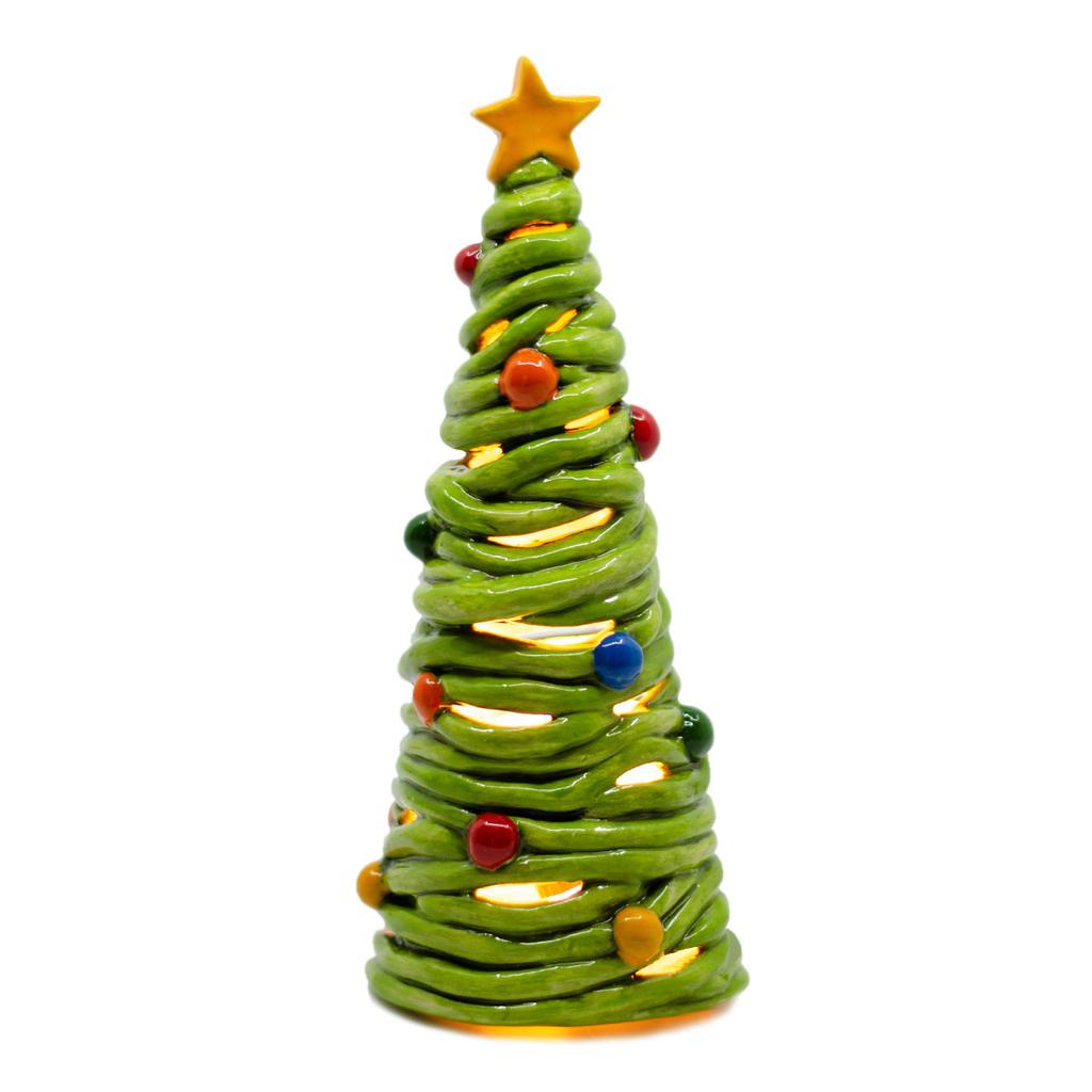 Coil Christmas Tree Lantern by Gare - Leaders in Ceramic Bisque and the ...