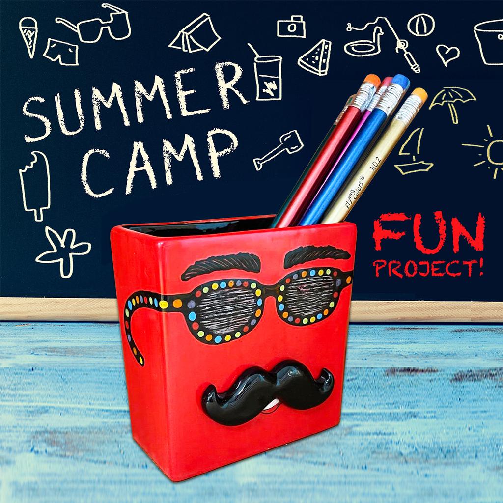 Mr. Mustachio Pencil Holder